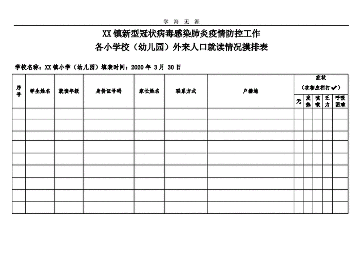 幼儿园家长出行摸排表，幼儿园家长组织外出安全协议-第2张图片