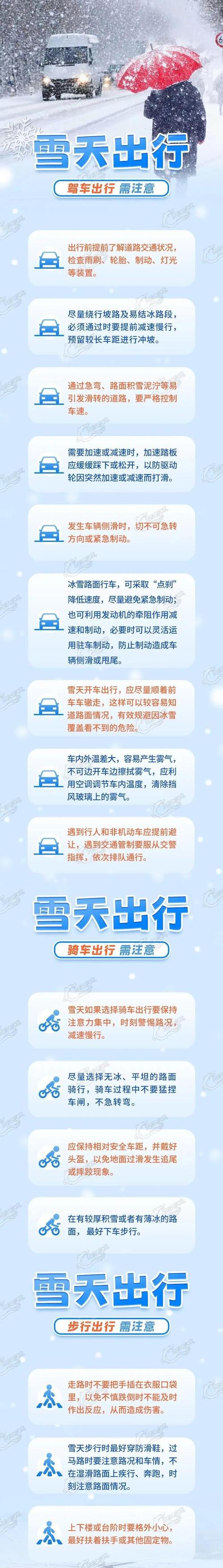 雨雪天气出行公司提醒短信（雪天出行给员工温馨提醒简短）-第1张图片