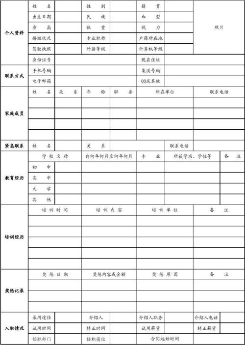 员工出行跟踪档案 - 员工出行跟踪档案管理制度-第2张图片